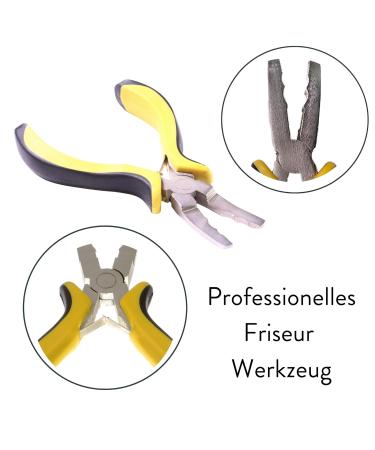 Hair2Heart Microring Extensions Pliers - Yellow Hair Extensions Attachment & Removal Tool - Buy Online on GoSupps.com