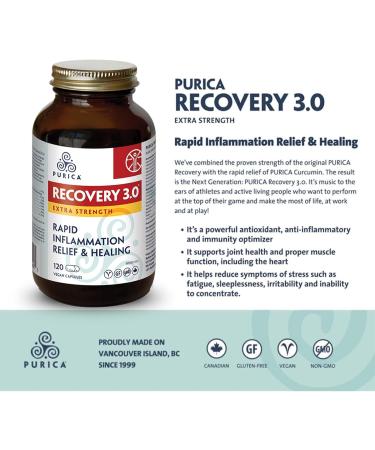 PURICA Recovery 3.0 Extra Strength - 120 Capsules for Enhanced Healing & Inflammation Support Magnesium-Rich Formula Ashwagandha Infused Vitamin C Enhanced 120 count (Pack of 1) - Buy Online on GoSupps.com