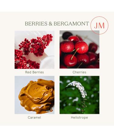 La Jolie Muse Dark Berries & Bergamot Scented Candle - Large 19oz Natural Soy Candle for Home - Long Burning 120 Hours - Luxury Glass Jar - Gifts for Women - Buy Online on GoSupps.com