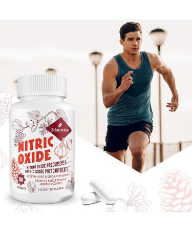 Buy Nitric Oxide Supplement for Men - 13 in 1 Arginine & Citrulline Complex | 2 Bottles 90 Capsules | 2 255mg Per Serving - Optimized for Performance - Buy Online on GoSupps.com