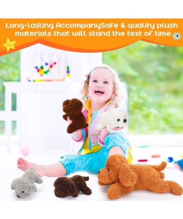 5 Piece Puppy Cuddly Toy Set - Soft Plush Dog Toys & Cozy Pillows for Puppies | Perfect Birthday Gift - Buy Online on GoSupps.com