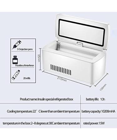 Insulin Refrigerator 2-8 Intelligent Temperature Control + HD LCD Medical Refrigerator Large Capacity - Buy Online on GoSupps.com