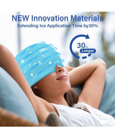 Buy Itherau Migraine Mask - 360 Adjustable Headache Relief Cap with Cold Warm Compress Gel for Headaches Swollen Eyes & Sinuses - International Shipping Available - Buy Online on GoSupps.com