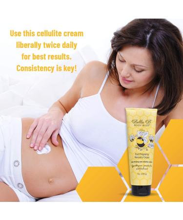 BELLA B Body Buzz Cream - Cellulite Firming & Moisturizing Cream 8 oz - Pregnancy Safe Belly Butter - Buy Online on GoSupps.com