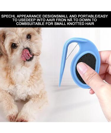 GMXJGZ 3PCS Pet Knot Opener Grooming Knife - Cat Knot Comb Hair Removal Tool & Massage Brush | Blue Green Orange - Buy Online on GoSupps.com
