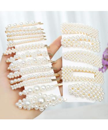 18 Pcs Large Pearl Hair Clips for Women and Girls - Fashion Hair Accessories - Buy Online on GoSupps.com
