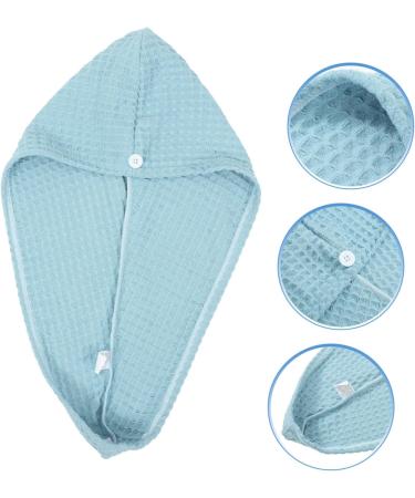 Cabilock Quick Drying Shower Cap Shower Cap Large Hair Cap Towel Turban Shower Essentials for Women Turbans for Women Bath Shower Cap Hair Drying Towel Quick Drying Bath Cap Head Bath Cap Blue 65.00X25.00X0.50CM - Buy Online on GoSupps.com