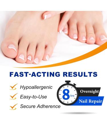 Overnight Toenail Treatment - Extra Strength Nighttime Nail Patches | 32 Hydrogel Patches for Visible Results in 8 Hours - Buy Online on GoSupps.com