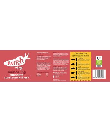 Wagg Twitch Guinea Pig Food 10kg - Complementary Feed Nuggets wheat 10 kg (Pack of 1) - Buy Online on GoSupps.com