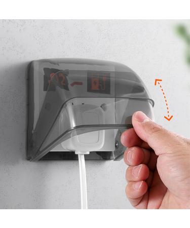 Yuqilin Transparent Black Socket Covers - Child Locking Waterproof Plug Protection for Type A Switches & Sockets - Buy Online on GoSupps.com