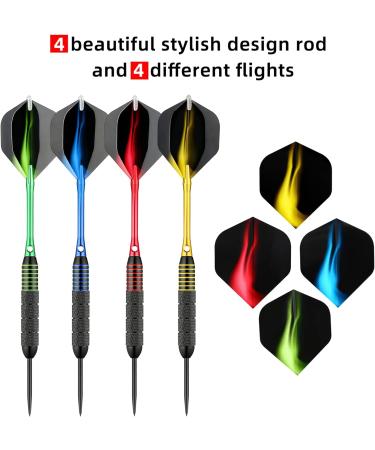 Centaur 12 Pack Steel Tip Darts Set - Professional 24g Metal Darts with Aluminum Shafts, PET Flights, Dart Case & Accessories - Buy Online on GoSupps.com