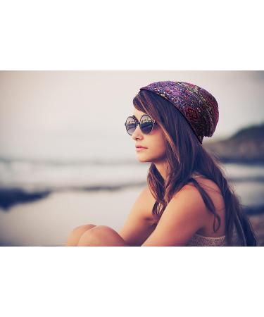 Jemis Women's Baggy Slouchy Beanie Chemo Cap for Cancer Patients - Red & Green (2pcs) - Buy Online on GoSupps.com