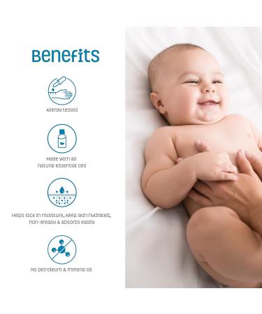 Nature's Baby Organics Soothing Baby Oil - Non-Greasy & Hydrating - 2 Pack 4 oz - Sunflower & Olive Oil - Mandarin Coconut - Buy Online on GoSupps.com