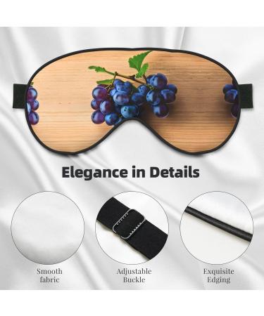 Buy SSIMOO Grape Pattern Print Double-Sided Eye Mask | Soft Light Blocking Sleep Mask for Best Sleep Quality - International Shipping Available - Buy Online on GoSupps.com