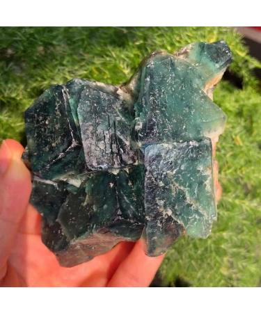 Natural Crystal Rough 1pc 320-1000g Natural Raw Crystal Stone Unpolished Green Fluorite Rough Rock Oblique Cube Cluster Crystals Reiki Decor Great Choice for Home Decoration QINTINYIN (Size : 440-470 440-470g - Buy Online on GoSupps.com