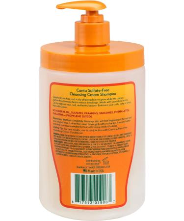 Cantu Cleansing Cream Shampoo 709g SALON SIZE Unscented - 1 Pack - Buy Online on GoSupps.com