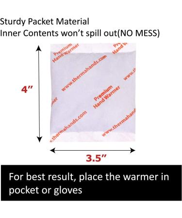 Premium Air-Activated Hand Warmers | 30 Packs | 12+ Hours Duration | 163F Max Temp | Natural & Odorless - Buy Online on GoSupps.com