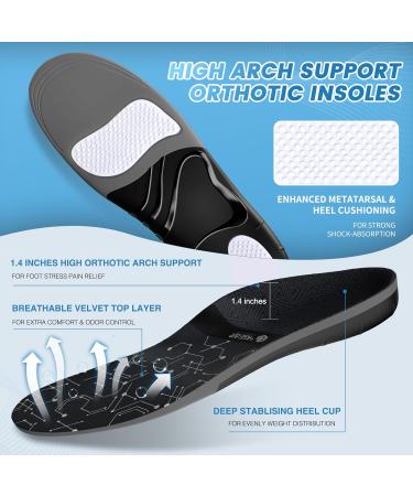 Plantar Fasciitis Relief Kit: 2 Pairs Compression Foot Sleeves & Arch Support Insoles for Fast Pain Relief - XS White (Women 3-4.5 Men 4-5.5) - Buy Online on GoSupps.com
