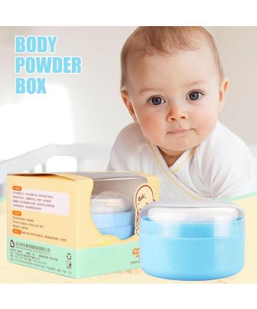 Pouffle de poudre et r cipient r cipient en poudre corporelle Bo te de poussi re de bain pour tout-petit - Pouffle de poudre et r cipient pour le bain et les voyages id al pour les femmes et Bleu - Buy Online on GoSupps.com