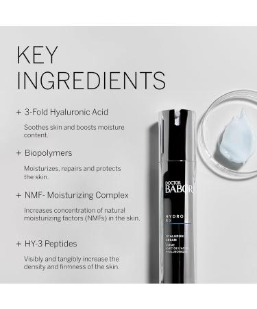Buy BABOR DOCTOR HydroRX Hyaluron Cream - Lightweight Hyaluronic Acid Moisturizer for Dry Skin | Fragrance Free Prevents Moisture Loss - Buy Online on GoSupps.com