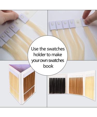 MEckily 30 Pcs Human Hair Swatches Testing Color Samples - Lightest Blonde #60 - Includes 2 Swatch Holders - Salon Quality - Buy Online on GoSupps.com