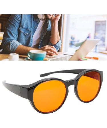 Shop Tefola Anti Blue Light Glasses | Amber Orange Lenses | Fits Over Prescription | Round Frame | International Shipping Available - Buy Online on GoSupps.com