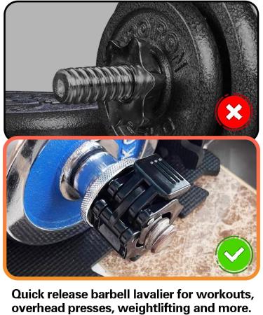 Carreuty 6 StK 30mm Dumbbell Closures - Quick Lock Barbell Clamps for Weightlifting & Fitness Training - Buy Online on GoSupps.com