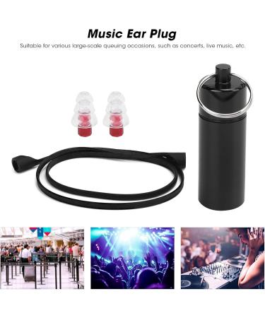 Fidelity Concert Ear Plugs - Musicians Noise Reduction Earplugs with Gel Cord & Storage Bottle - Red | International Shipping Available - Buy Online on GoSupps.com