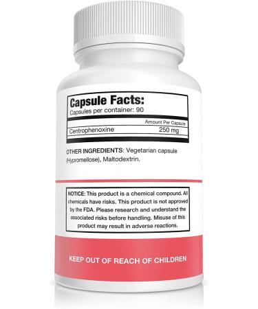 Centrophenoxine 250mg Capsules - 90 Vegetarian Capsules | Pure Nootropics - Buy Online on GoSupps.com