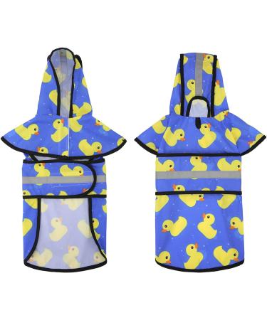 HDE Dog Raincoat Hooded Slicker Poncho for Small to X-Large Dogs (Rubber Ducks, Large) - Waterproof Pet Jacket - Buy Online on GoSupps.com