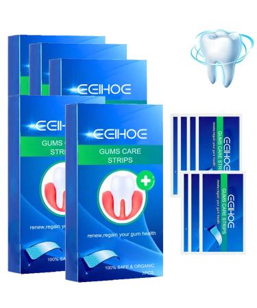 Gums care strips gum repair plasters tooth white strips tooth white stickers promotion of gum health and repair of damaged gum tissue 7-piece (5Stk)