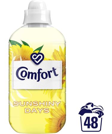 Comfort Sunshiny Days Fabric Conditioner with Stay Fresh technology for 100 days of freshness + fragrance* 48 washes (1.44 L) - Buy Online on GoSupps.com