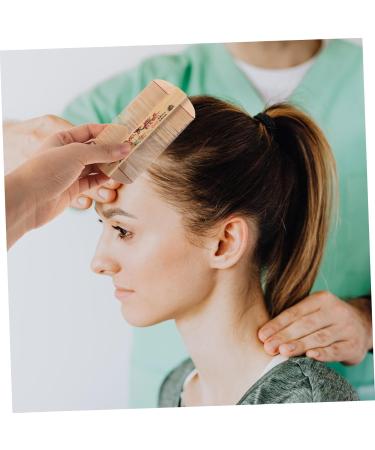 Peigne en bois double face avec dents super fines peigne anti-poux et anti-pellicules pour animaux massage doux du cuir chevelu pour chien et chat poils pais - Buy Online on GoSupps.com