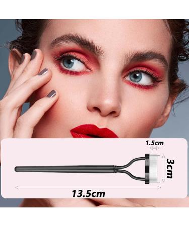 4-Piece Eyelash Comb Set - Eyelash Definer & Separator Brush with Mascara Sticks - Professional Eyebrow & Eyelash Cutting Tools - Buy Online on GoSupps.com