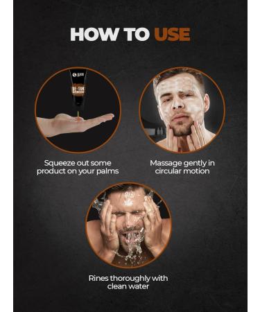 Be Ardo DeTan Face Wash for Men - Coffee & Aloe Vera | 200ml Natural Skincare - Buy Online on GoSupps.com