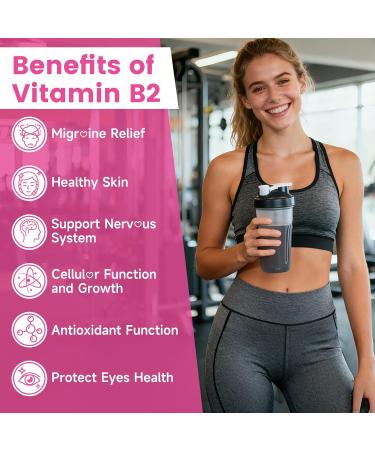 GGMMUU 2 Pack Vitamin B2 Gummies Riboflavin 400mg Supplement with Magnesium for Kids & Adults B2 Gummies for Migra*ne Rel*ef, Nervous System Support & Skin Health, Raspberry Flavor, 120 Count - Buy Online on GoSupps.com