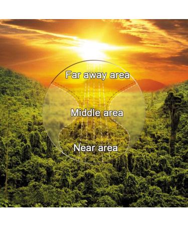 Multifocal Progressive Oversized Reading Glasses for Women - Stars Pattern UV400 Photochromic 2.5x - Black & Yellow - Buy Online on GoSupps.com