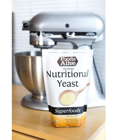 Foods Alive Non-Fortified Nutritional Yeast 32 oz - Superfood for Flavor & Nutrition - Buy Online on GoSupps.com