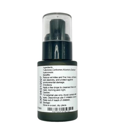 Fullerene Anti-Aging Serum | Reduces Wrinkles & Fine Lines | Enhances Elasticity | Hyaluronic Acid | Ships Worldwide - Buy Online on GoSupps.com
