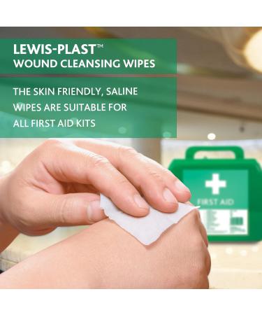 Shop Lewis Plast Premium Non-Alcoholic Saline Antiseptic & Antibacterial Cleaning Towels - 100% Effective for Safe Hygiene | Worldwide Shipping - Buy Online on GoSupps.com