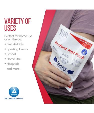 Dynarex Instant Hot Packs - Single-Use Heat Therapy for Muscle Relief - 5x9 - Case of 24 - Buy Online on GoSupps.com