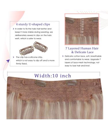 Vivien Real Hair Wire Extensions - Remy Blonde Wire Extensions #18/613 - 40cm 80g Ash Blonde Highlights - Buy Online on GoSupps.com