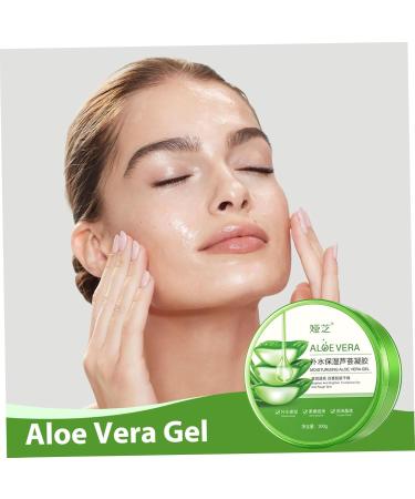 Aloe Vera Gel 300g Natural Aloe Gel Sun Relief Moisturizer Organic Aloe Vera Gel for Face & Body Soft and Soothing Sensitive Skin Hydration - Buy Online on GoSupps.com