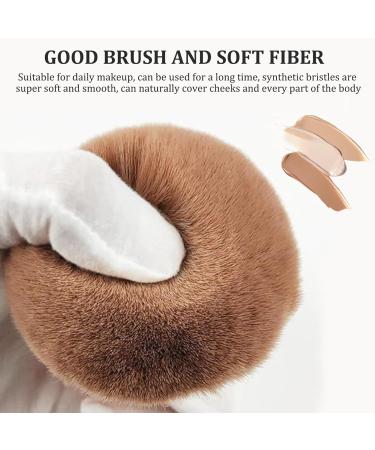 Large Body Makeup Brush 2.9" Dia. Wide-headed Self Tanner Brush Oval Kabuki Brush Portable Blend and Blur Body Brush for Makeup Legs Beauty Goods - Buy Online on GoSupps.com