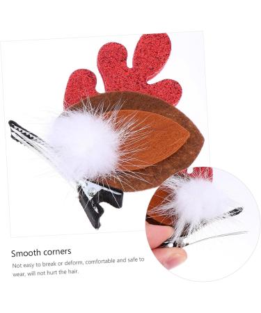 FRCOLOR 6 Pairs Antler Hair Clip Reindeer Antler Headpiece Christmas Hair Clips for Women Snowman Hair Christmas Hair Barrette Christmas Hairpin Horn Tiara Head Button Child Cloth Antlers - Buy Online on GoSupps.com