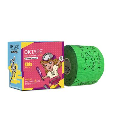 OK TAPE Kinesiology Tape Precut - Kids I Shape for Kid&Teenage  5.9 Inches 32 Strips  Green & Orange / XTreme Y Shape for Football Swimming  Basketball Tennis Gym Workout All Intense Exercise Sports 10 Inches 20 Strips  ...