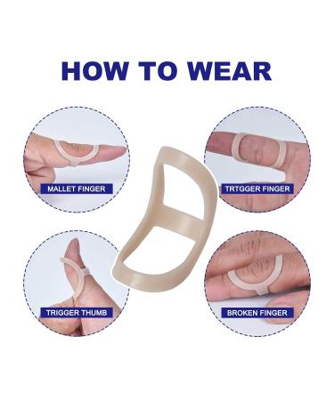 Buy Oval Finger Splint | Effective Relief for Trigger Finger Arthritis & Mallet Finger - Ideal for Thumb Index & Middle Finger (Sizes 6 7 8) | Worldwide Shipping - Buy Online on GoSupps.com
