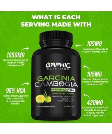 Garcinia Cambogia Extract | 2100 MG - 90 Caps | Supports Weight Loss | Vegetarian-Friendly Supplement - Buy Online on GoSupps.com
