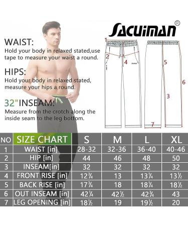 SACUIMAN Men's Sweatpants 3-Pack - X-Large, Open Bottom Athletic Pants with Zipper Pockets for Workout, Running, Gym - Bright Series - Buy Online on GoSupps.com