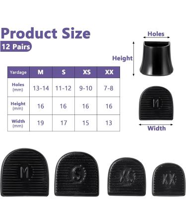 Heel Cap Protectors for High Heels | U Shape Anti-Slip Replacement Tips | 12 Pairs 4 Sizes Noise Reducing Stiletto & Pump Protectors - Buy Online on GoSupps.com